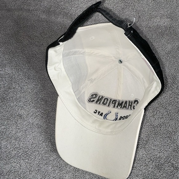 Indianapolis Colts 2006 AFC Champions Adult Cap Hat OSFM NFL White - Picture 4 of 5